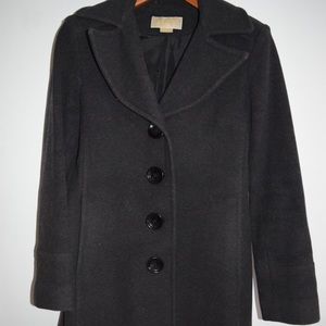 Gray 4-button wool coat